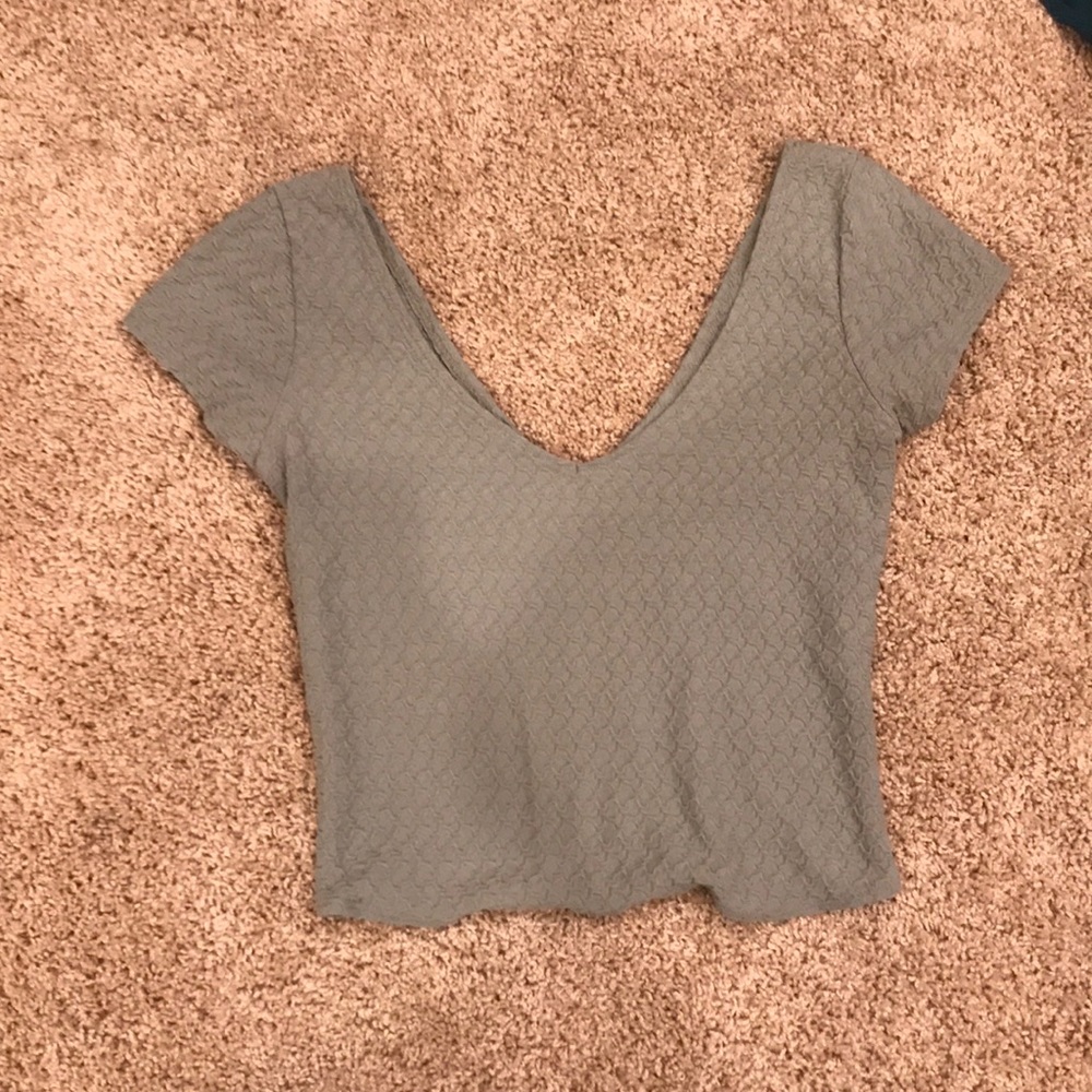 Hollister Green Crop Top